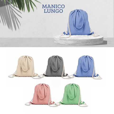 Zelma - Borsa sacca 100% cotone riciclato - Personalizzabile