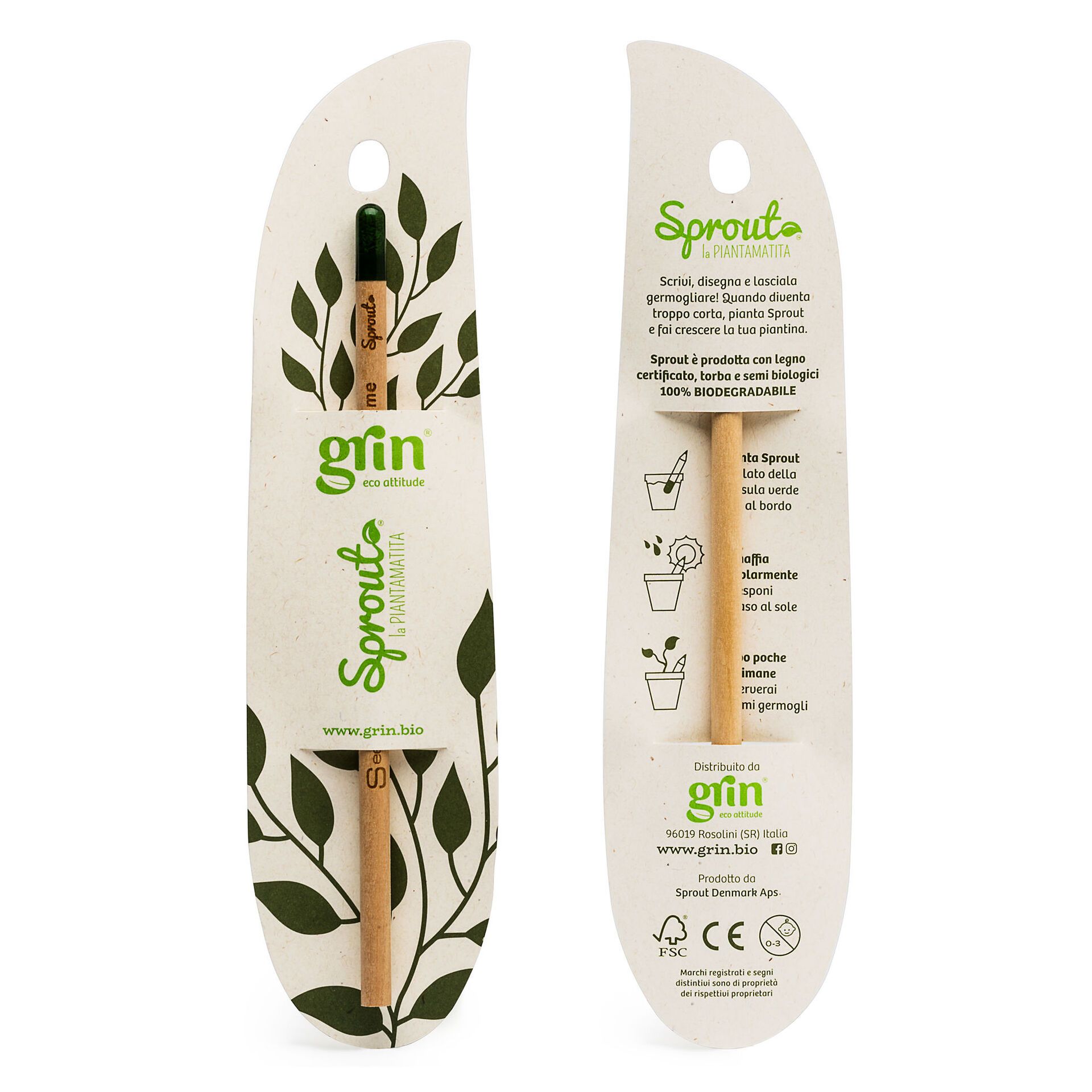 Matita Sprout, la pianta-matita personalizzata con semi assortiti
